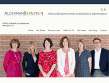 Tablet Screenshot of aldermanbernstein.com